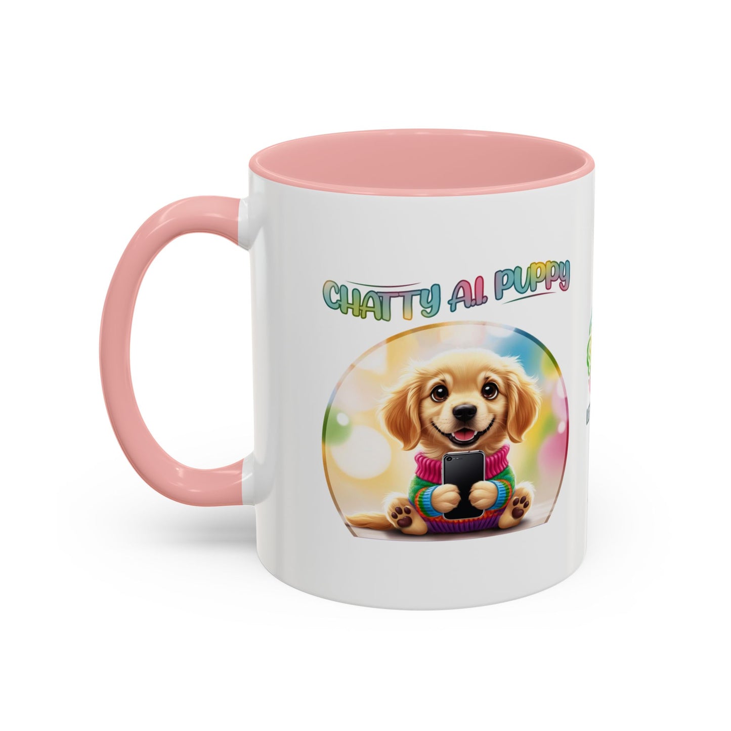 Chatty A.I. Puppy Biscuit- AI Enabled Accent Mug