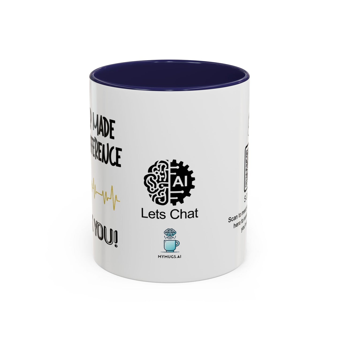 Your help made all the difference. Thank you! - Accent Coffee Mug