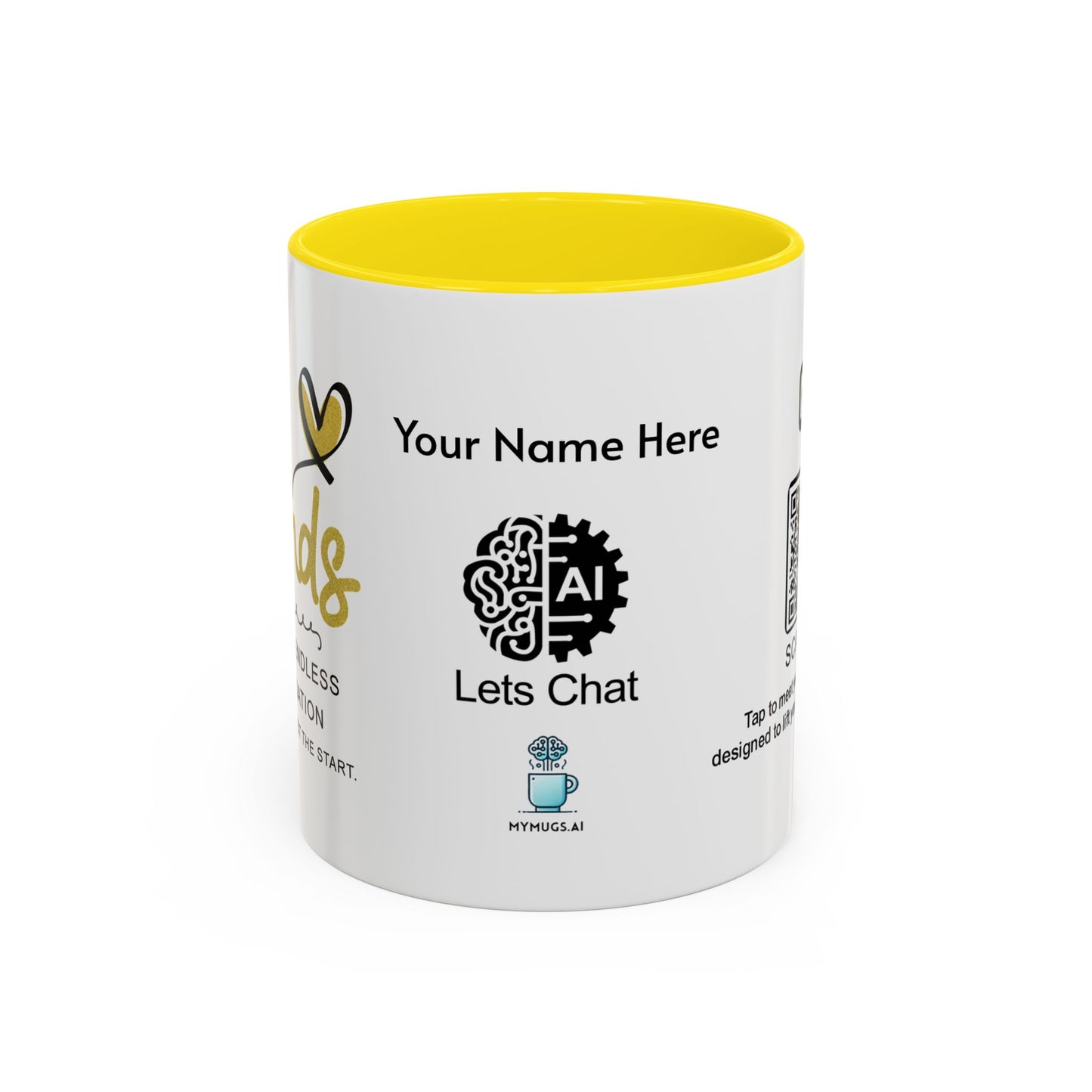 Best friends deserve endless appreciation - Personalised Accent Coffee Mug