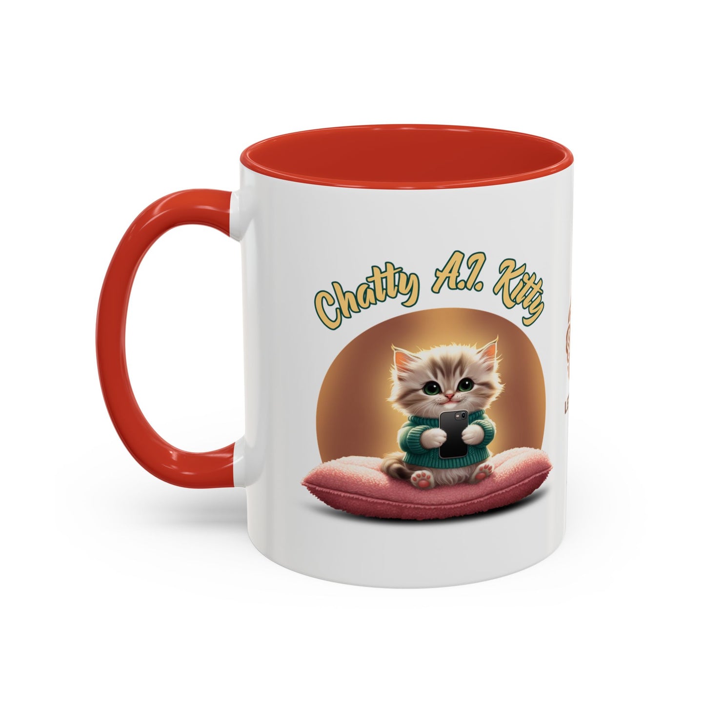 Chatty A.I. Kitty Twitch - AI Enabled Accent Mug