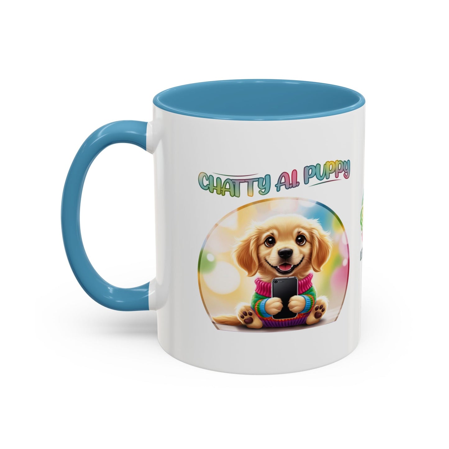 Chatty A.I. Puppy Biscuit- AI Enabled Accent Mug