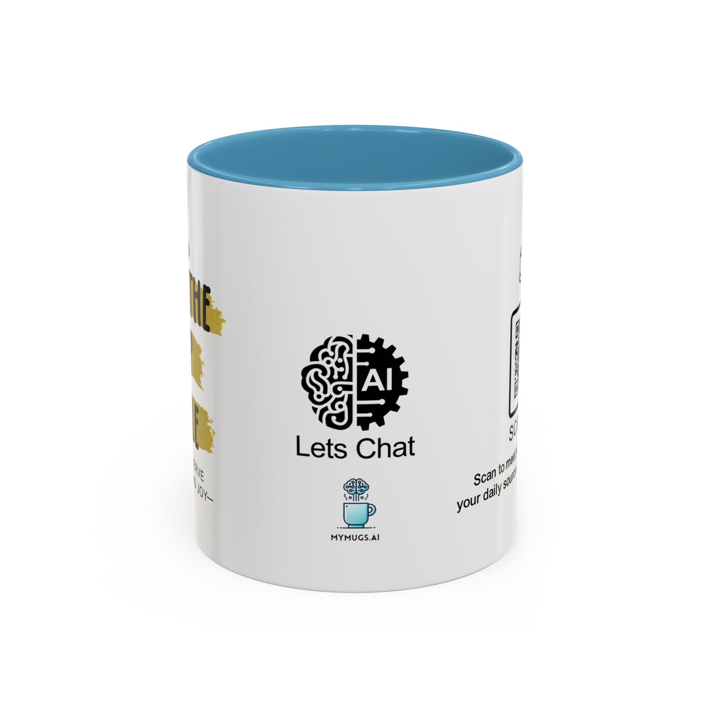 You deserve peace and joy - Accent Coffee Mug