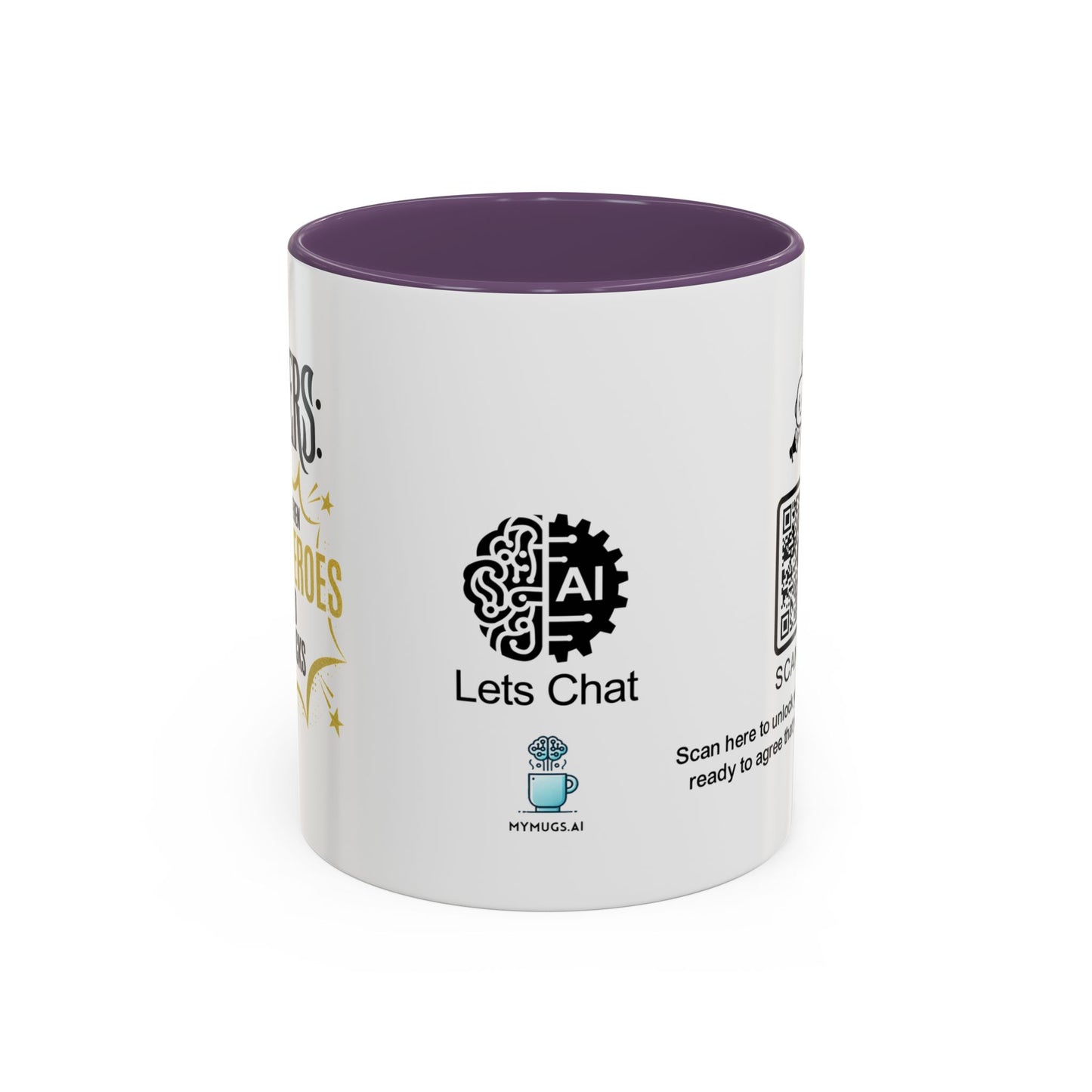 Sisters: Because even superheroes need sidekicks - Accent Coffee Mug