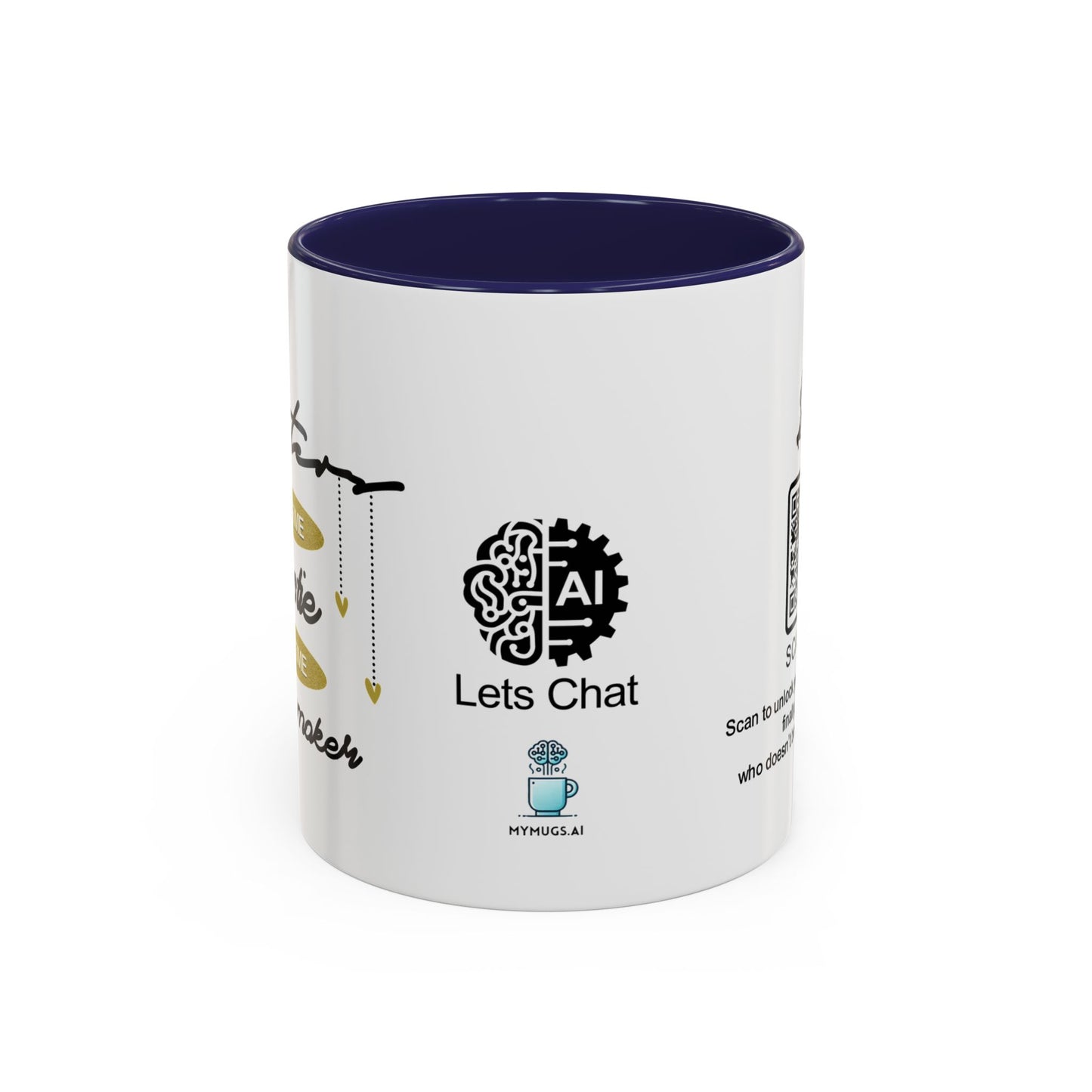 Sister: Part-time bestie, full-time troublemaker - Accent Coffee Mug