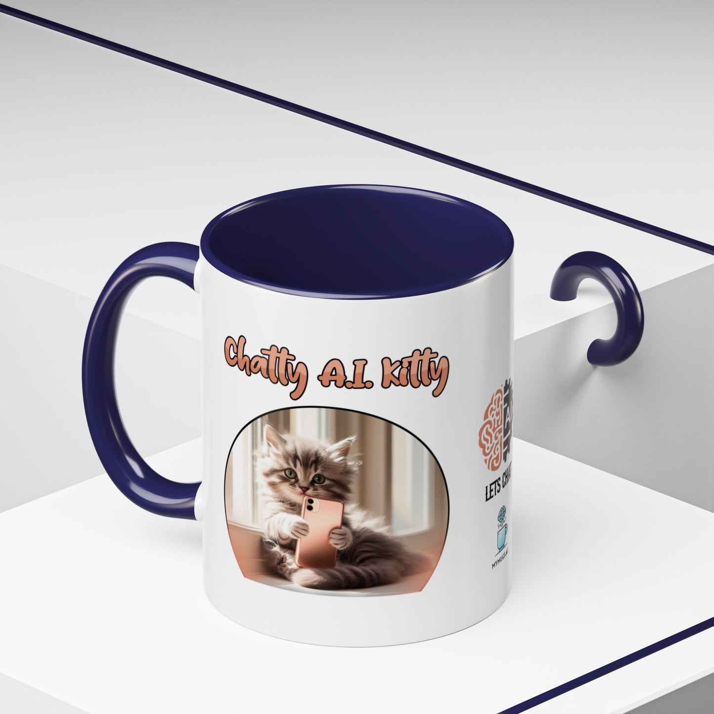 Chat A.I. Kitty Luna - AI Enabled Accent Mug