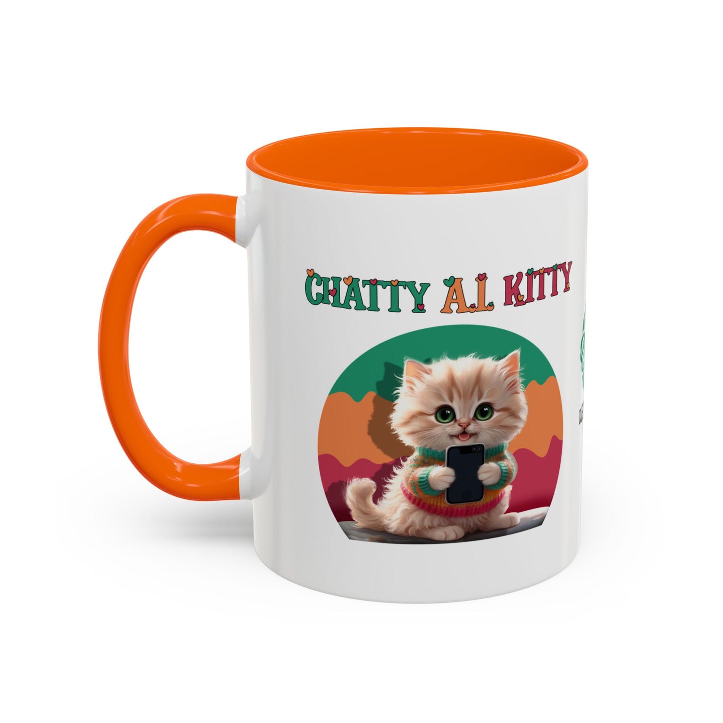Chat A.I. Kitty Pebbles - AI Enabled Accent Mug