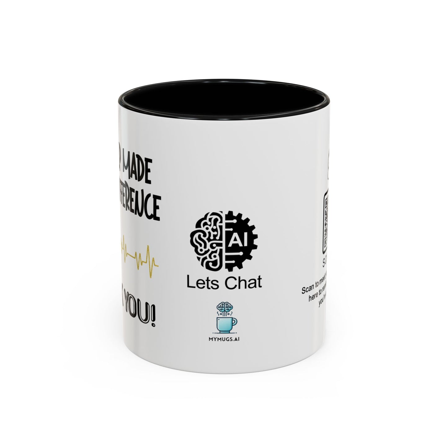 Your help made all the difference. Thank you! - Accent Coffee Mug