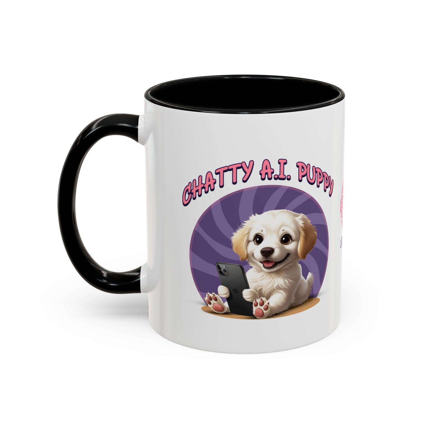 Chatty A.I. Puppy Coco - AI Enabled Accent Mug