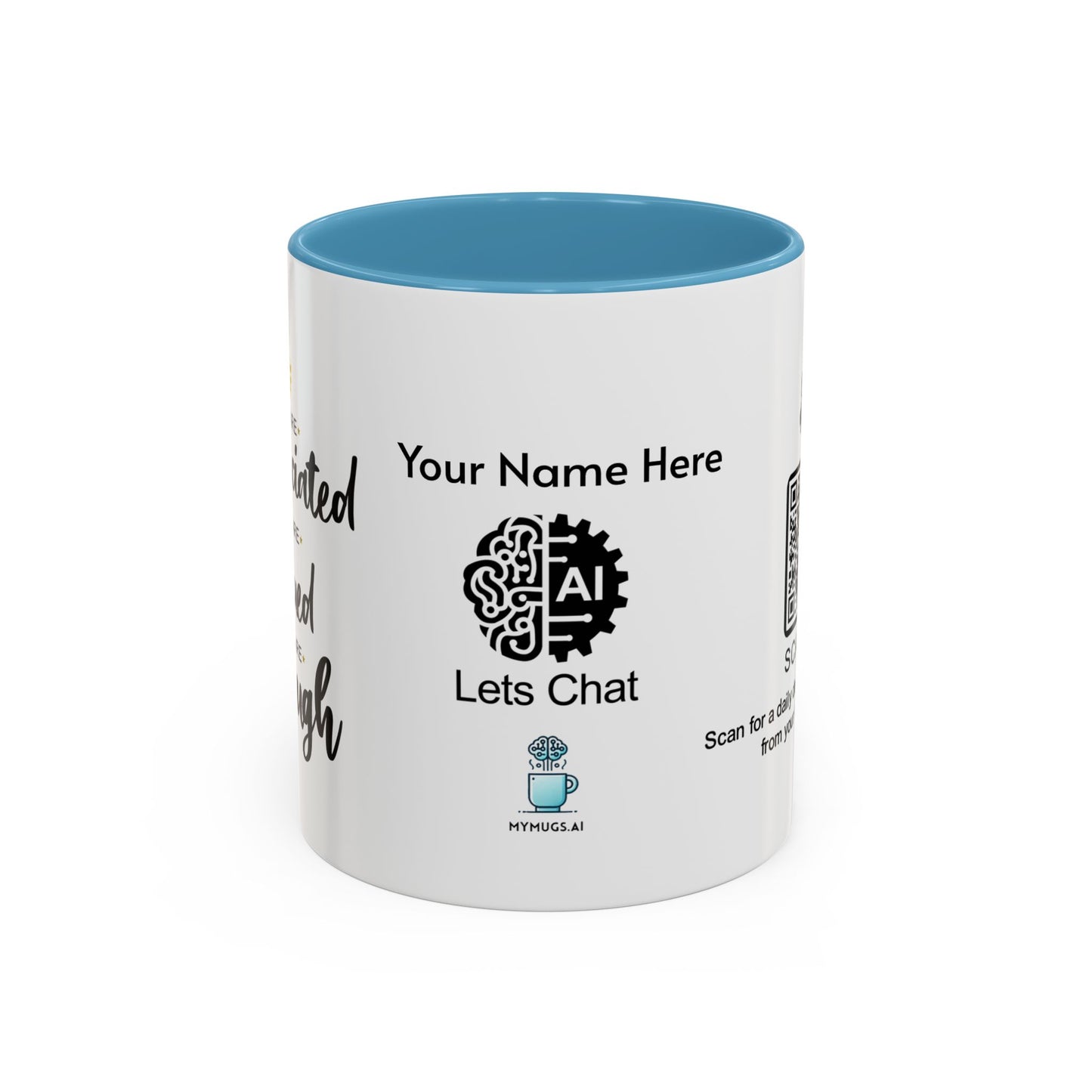You are appreciated - Personalised Accent Coffee Mug