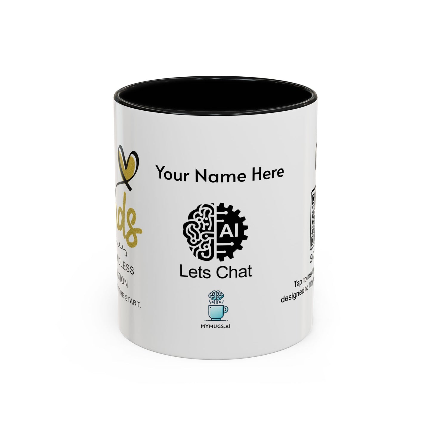 Best friends deserve endless appreciation - Personalised Accent Coffee Mug