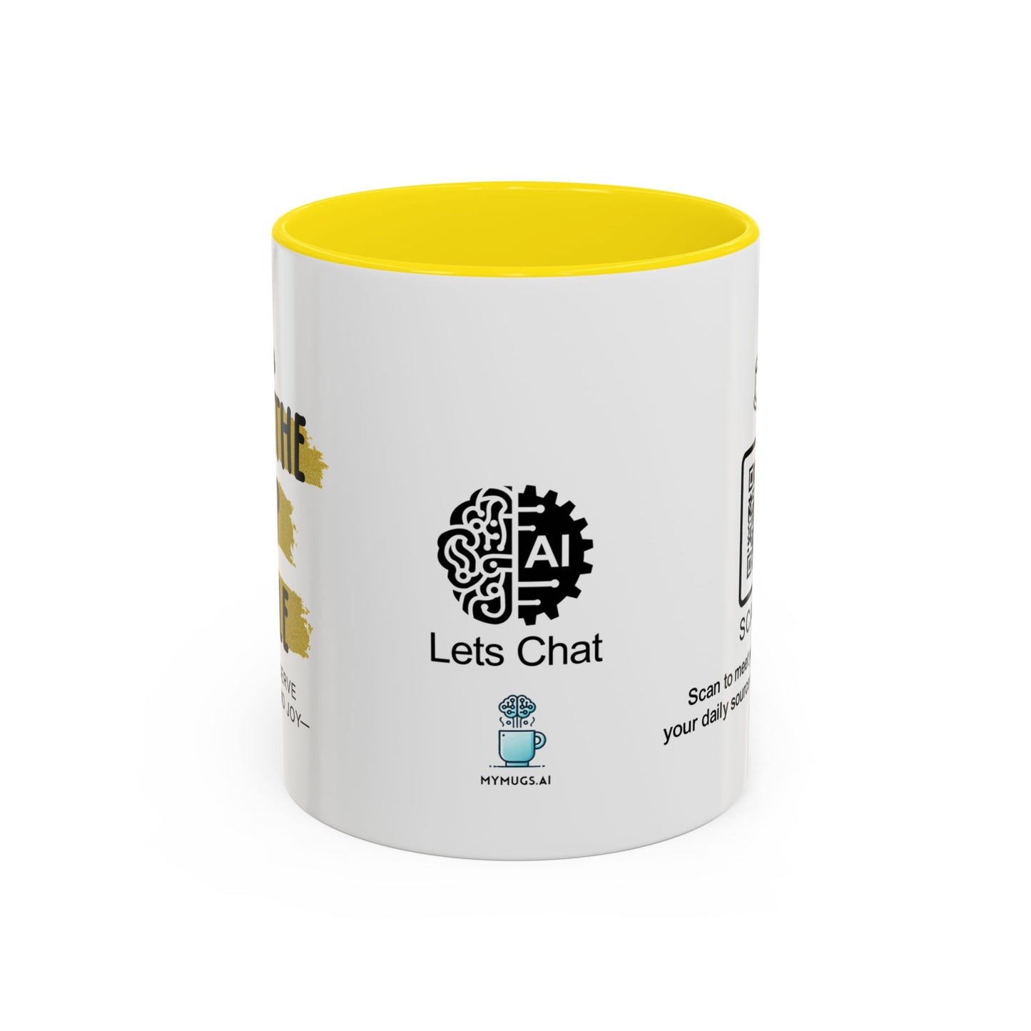 You deserve peace and joy - Accent Coffee Mug