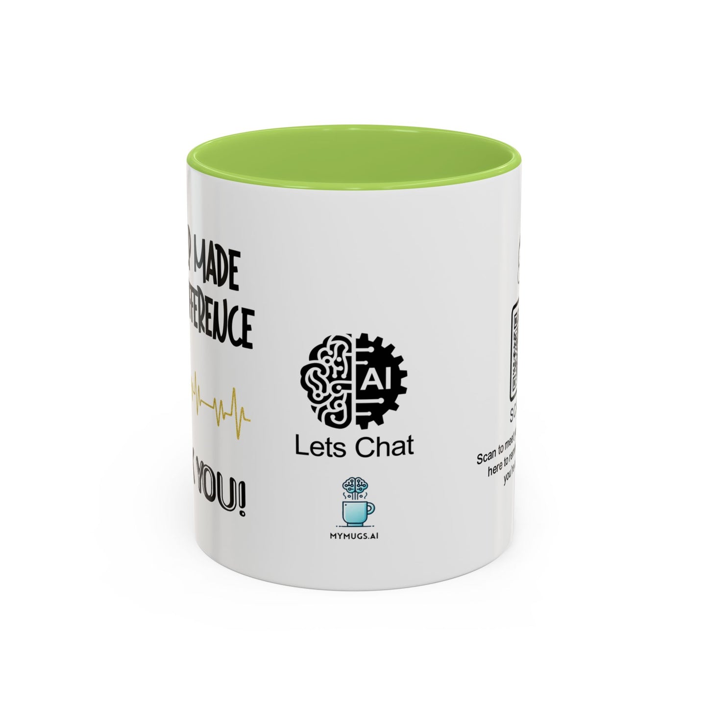 Your help made all the difference. Thank you! - Accent Coffee Mug