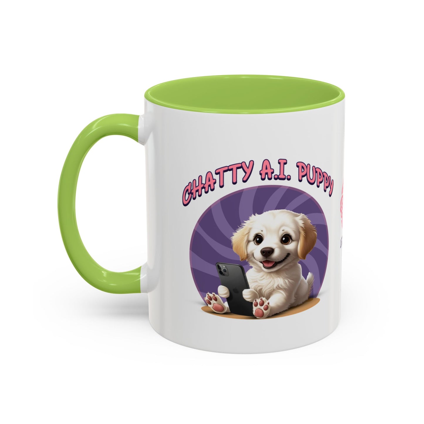 Chatty A.I. Puppy Coco - AI Enabled Accent Mug