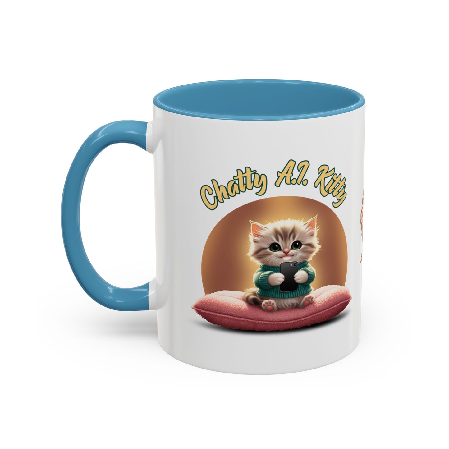 Chatty A.I. Kitty Twitch - AI Enabled Accent Mug