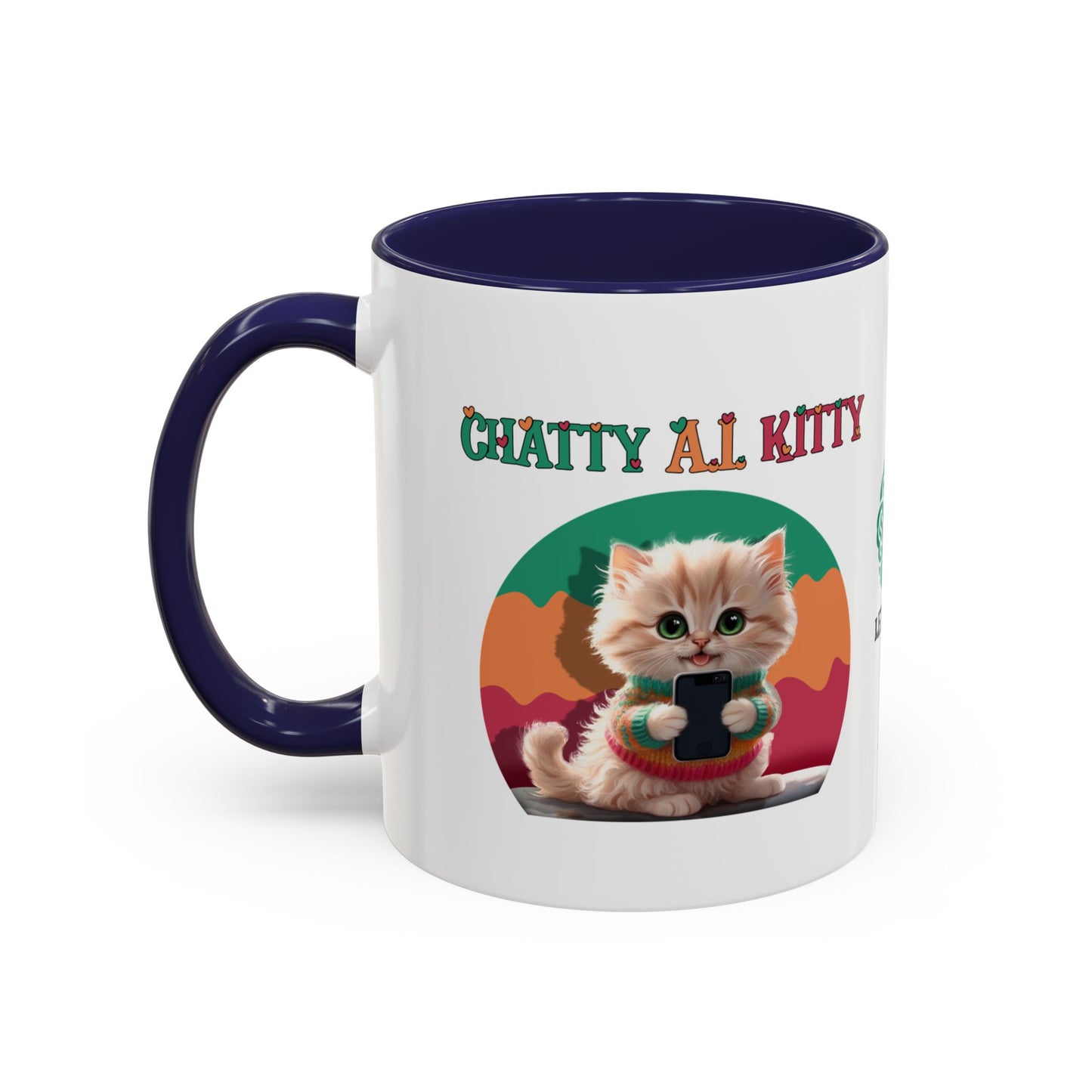 Chat A.I. Kitty Pebbles - AI Enabled Accent Mug
