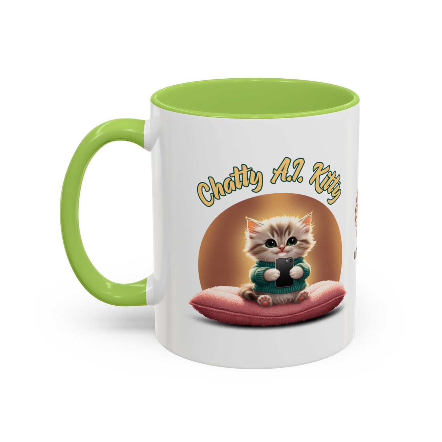 Chatty A.I. Kitty Twitch - AI Enabled Accent Mug