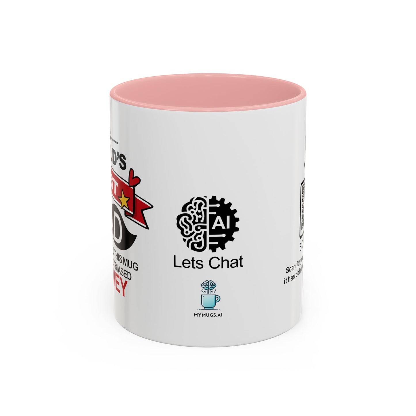 World’s Best Dad* (*According to this mug and a highly biased survey) - Accent Coffee Mug