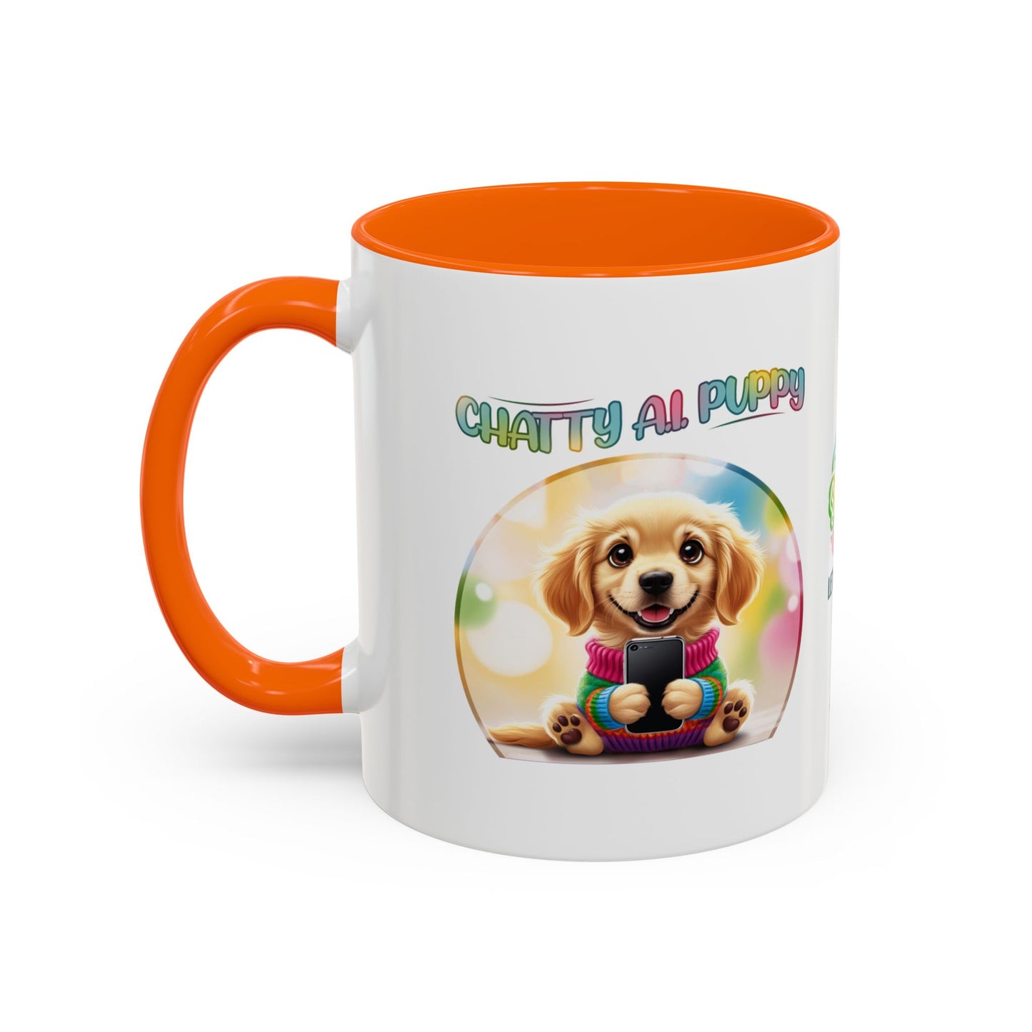 Chatty A.I. Puppy Biscuit- AI Enabled Accent Mug