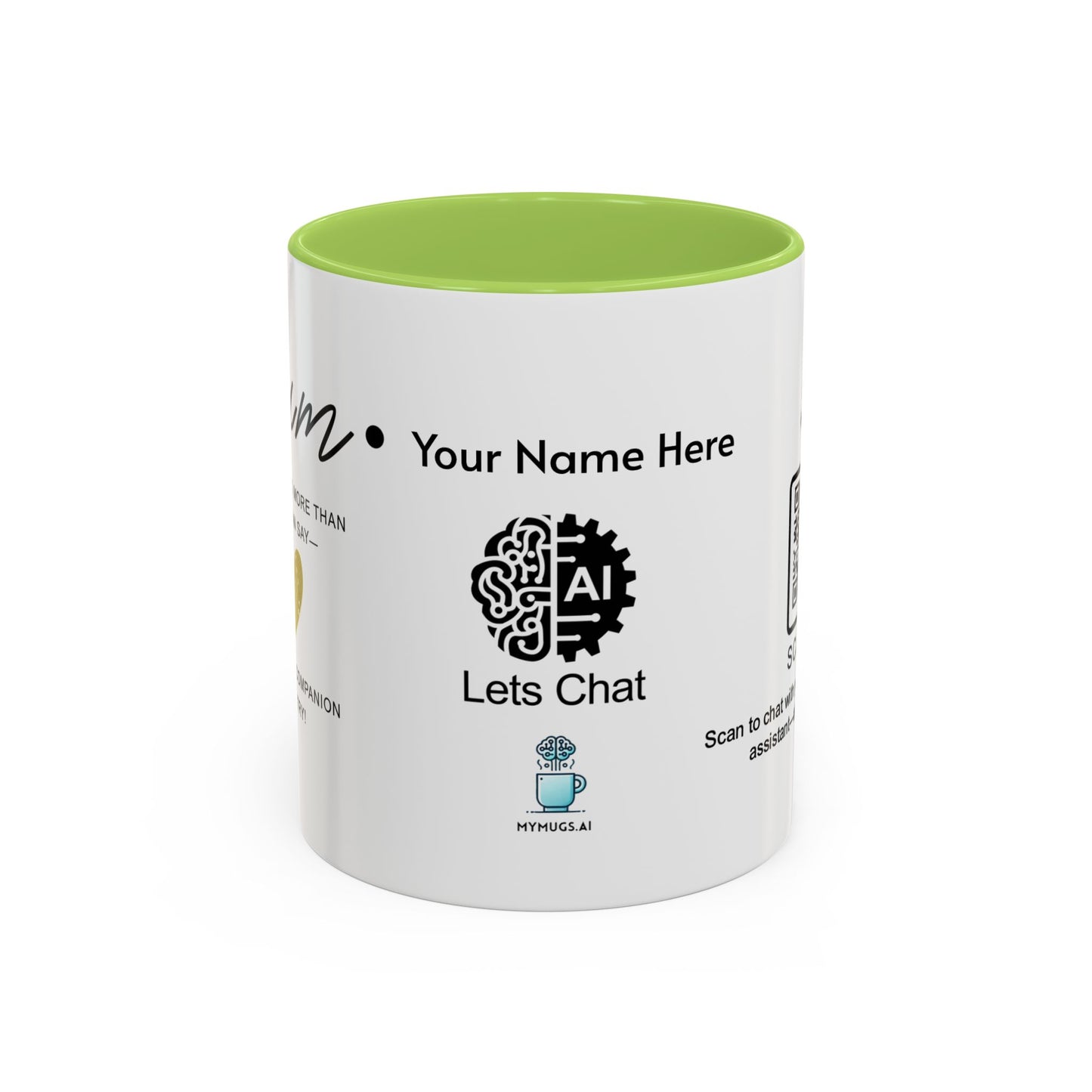 Mum, you’re loved more than words can say - Personalised Accent Coffee Mug