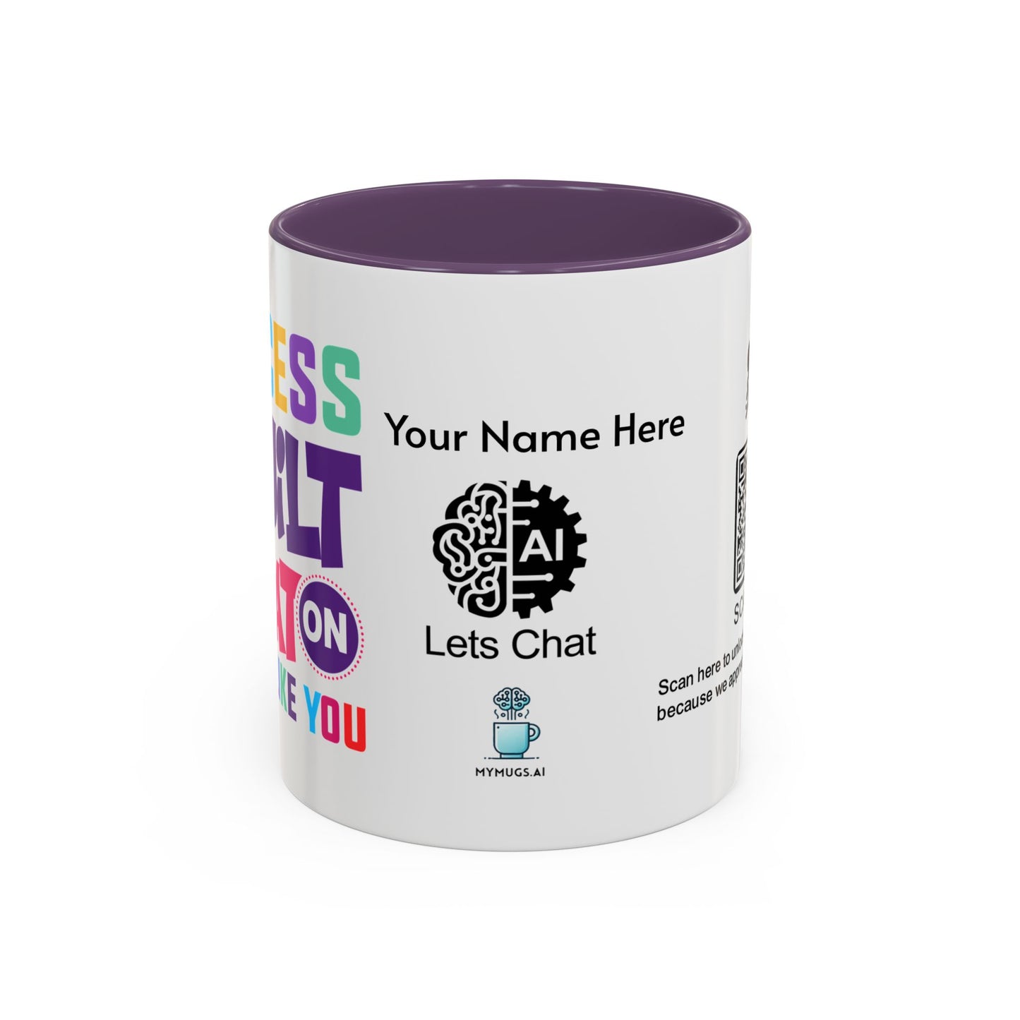 Success is built on great people like you - Personalised Accent Coffee Mug
