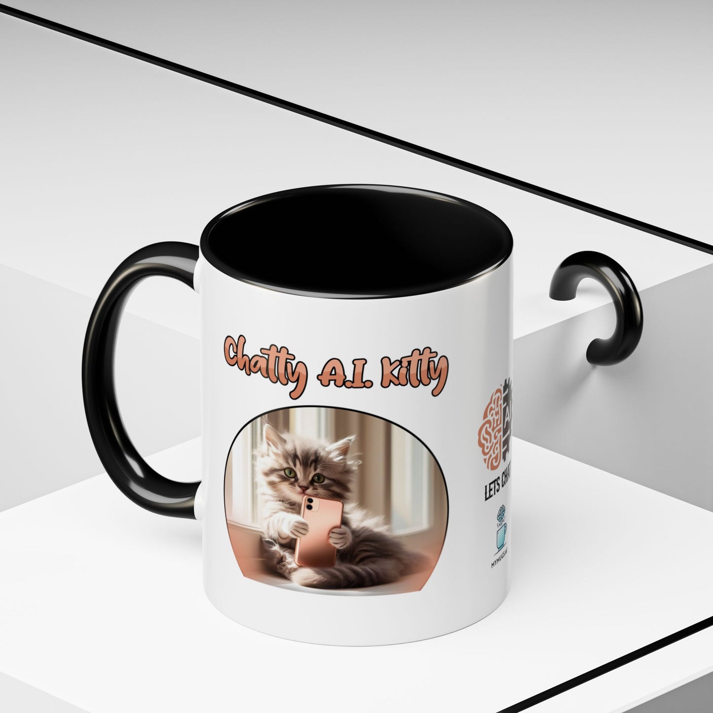 Chat A.I. Kitty Luna - AI Enabled Accent Mug