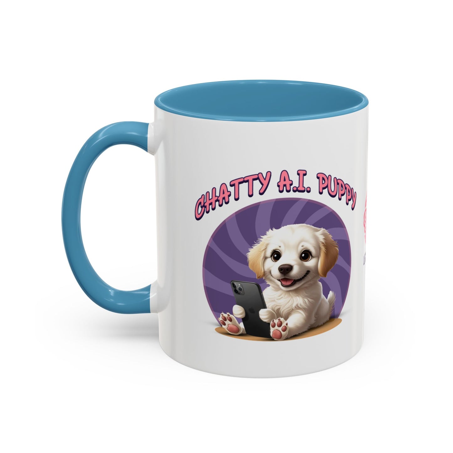 Chatty A.I. Puppy Coco - AI Enabled Accent Mug