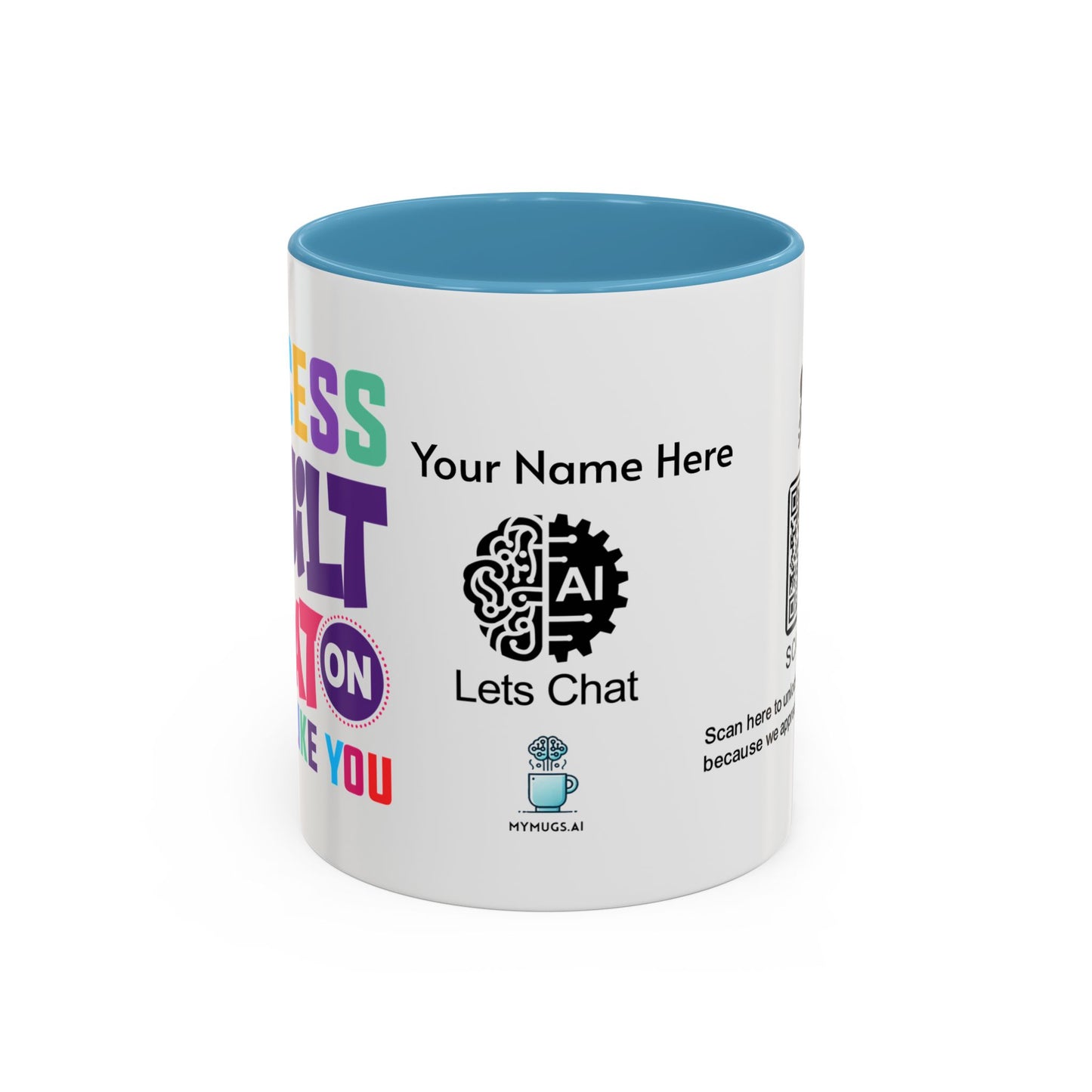 Success is built on great people like you - Personalised Accent Coffee Mug
