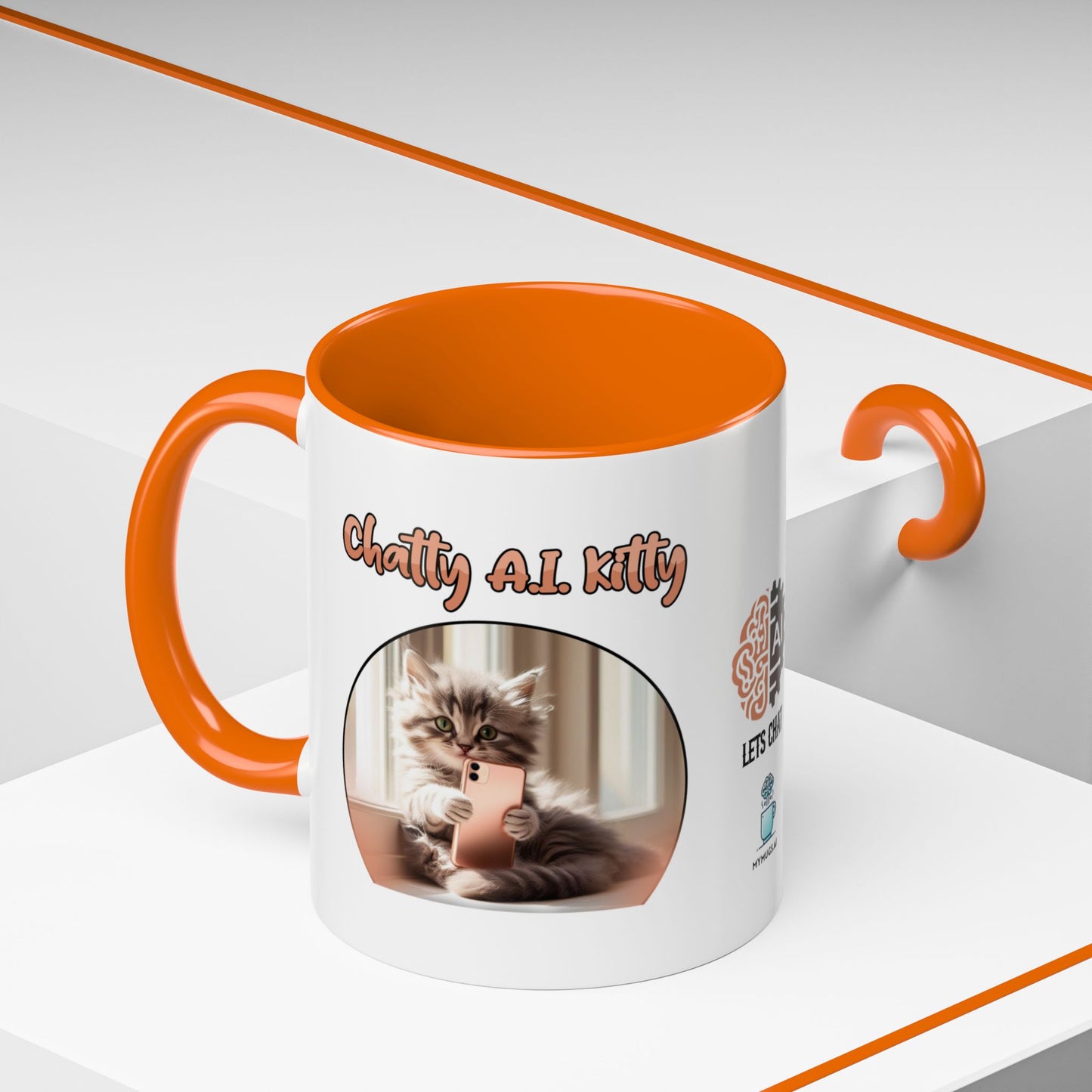 Chat A.I. Kitty Luna - AI Enabled Accent Mug