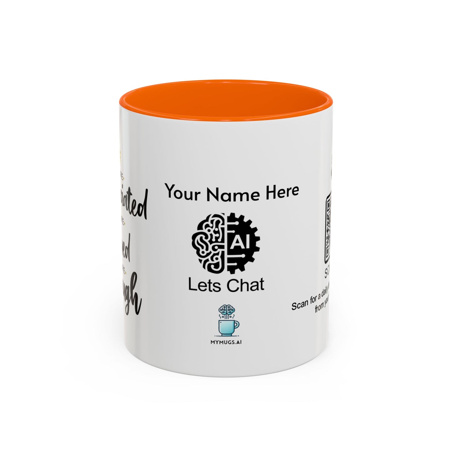 You are appreciated - Personalised Accent Coffee Mug
