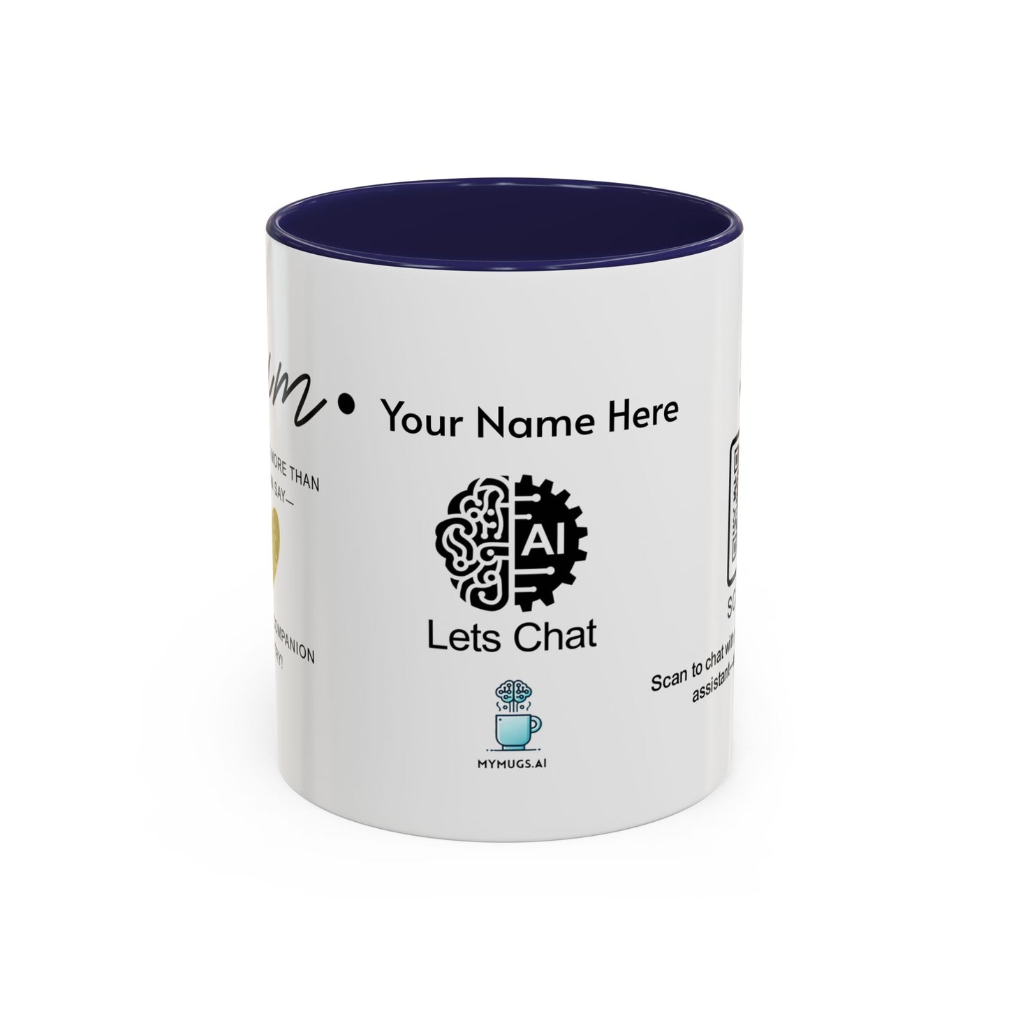 Mum, you’re loved more than words can say - Personalised Accent Coffee Mug