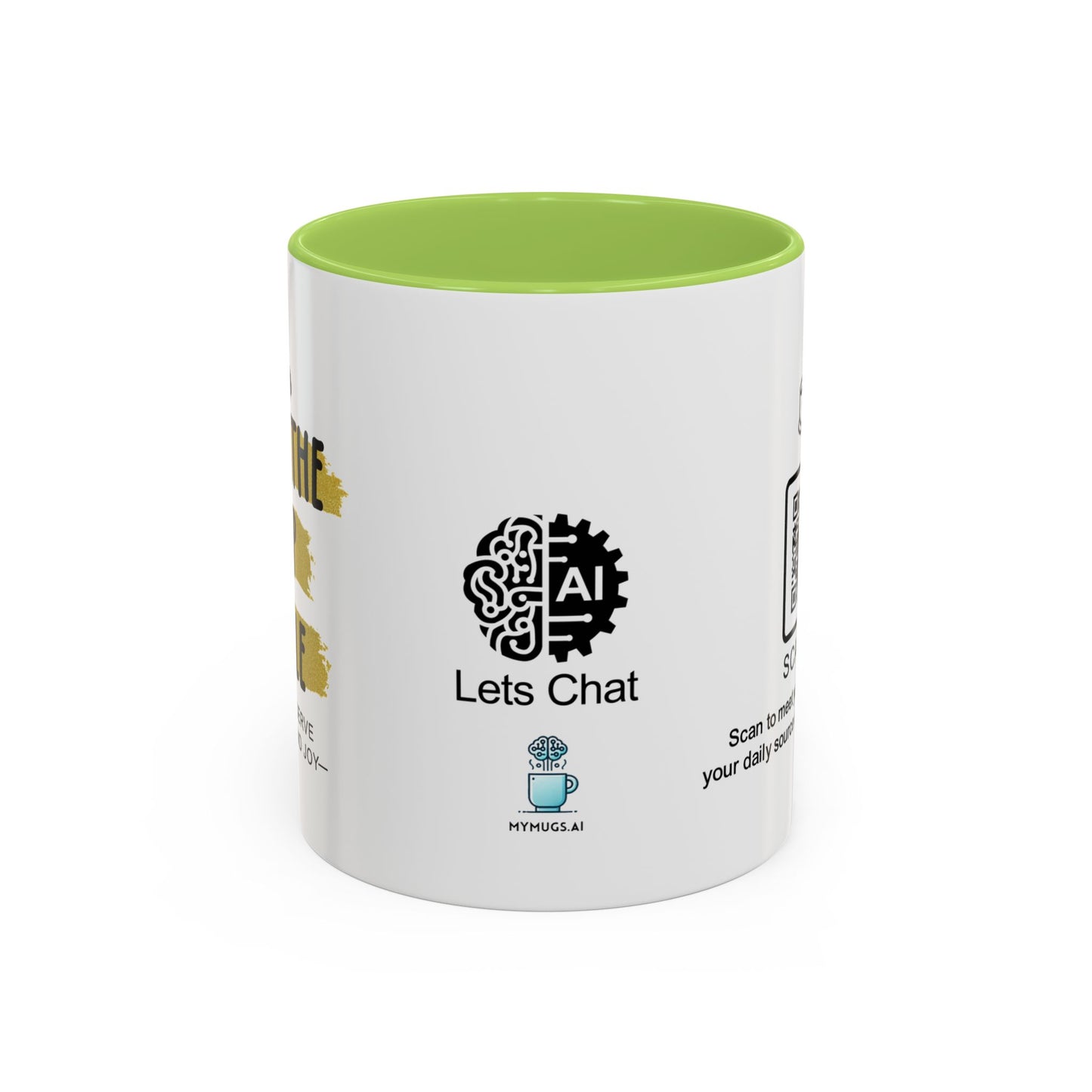 You deserve peace and joy - Accent Coffee Mug