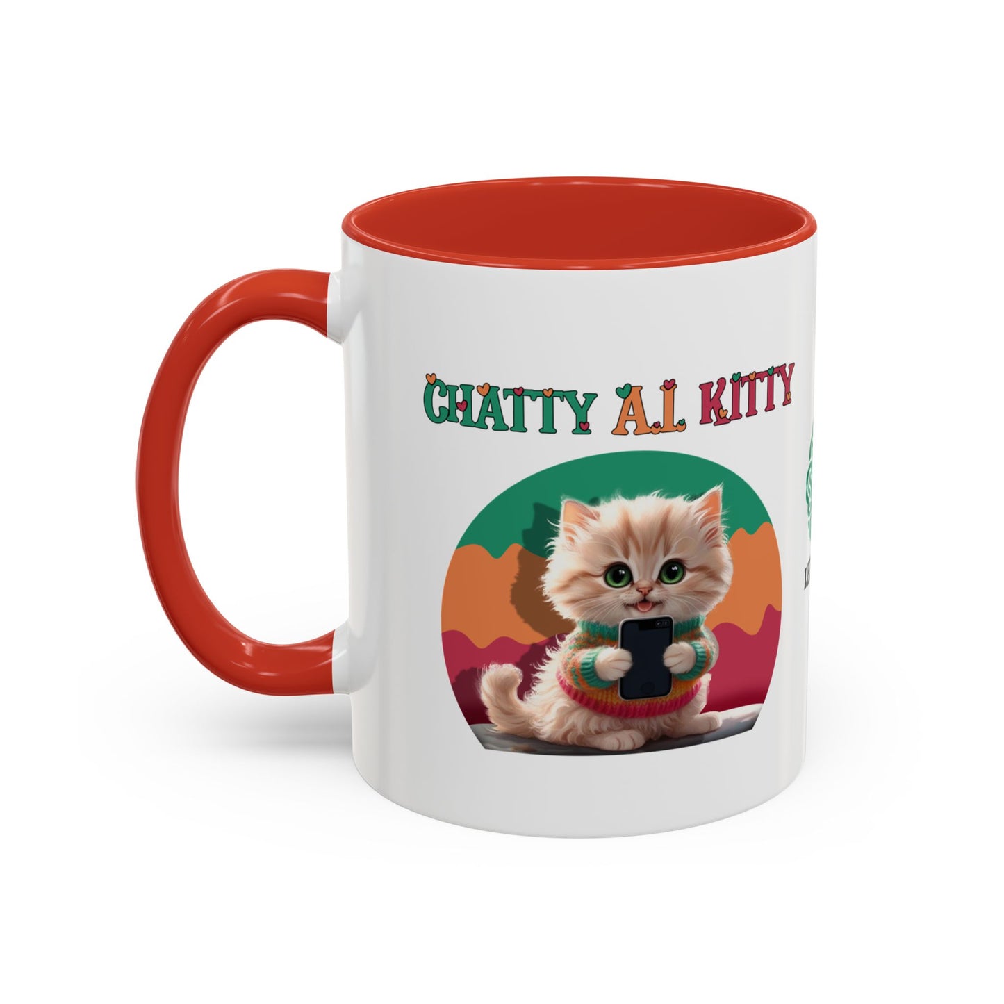 Chat A.I. Kitty Pebbles - AI Enabled Accent Mug