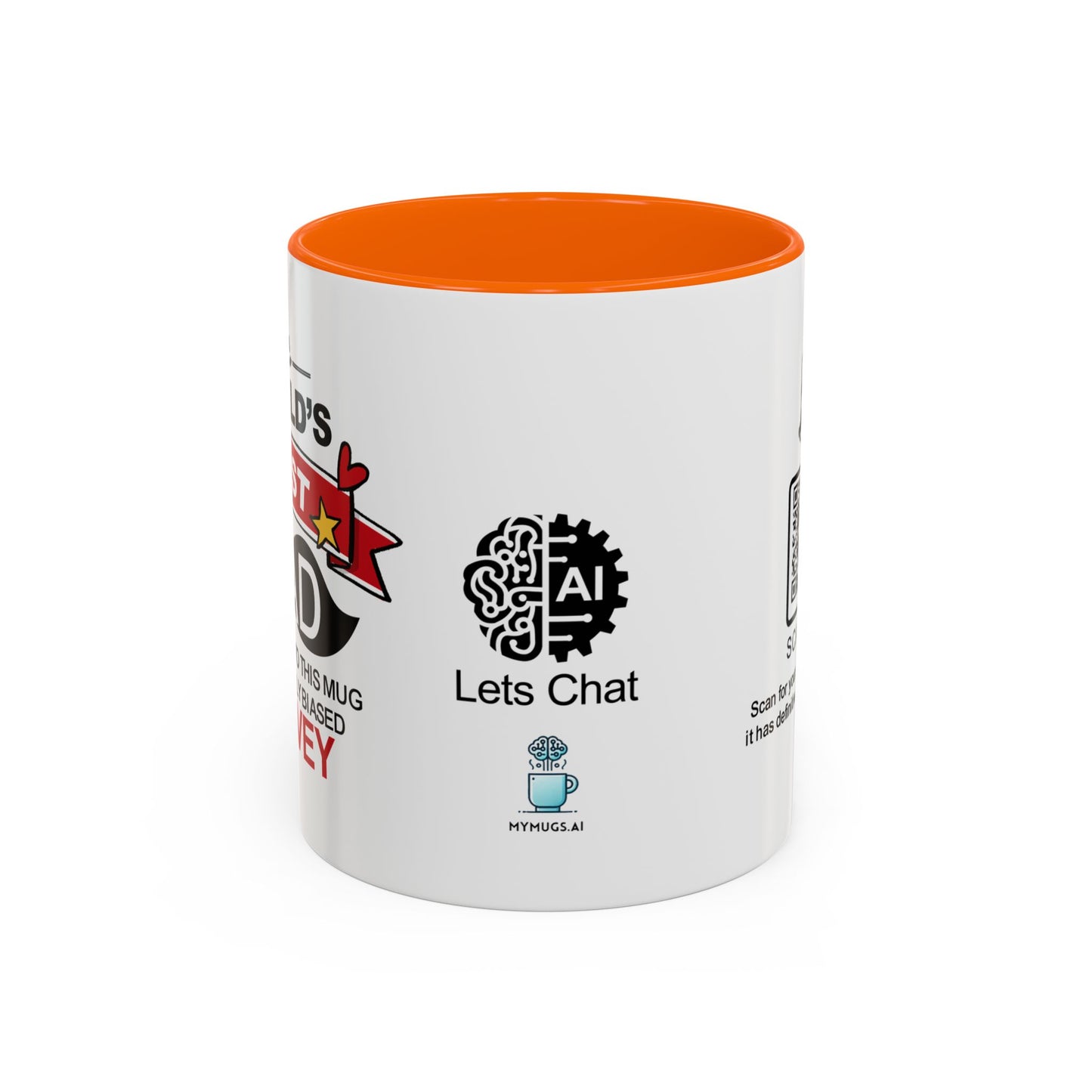 World’s Best Dad* (*According to this mug and a highly biased survey) - Accent Coffee Mug