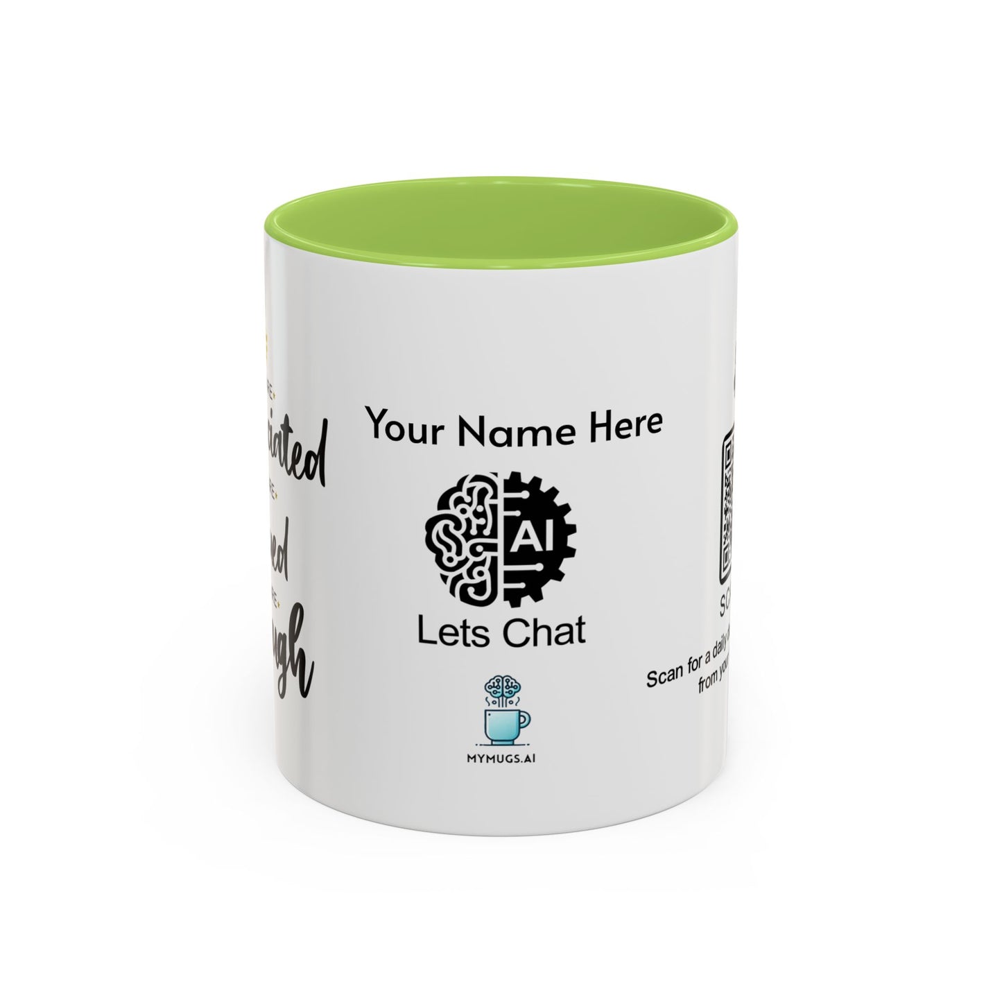 You are appreciated - Personalised Accent Coffee Mug