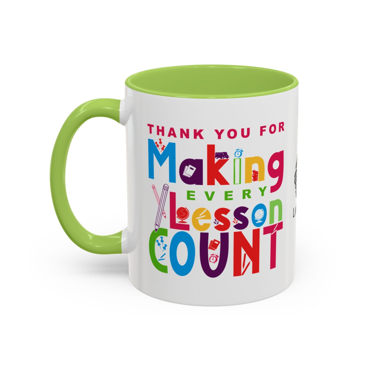 Thank you for making every lesson count - Accent Coffee Mug