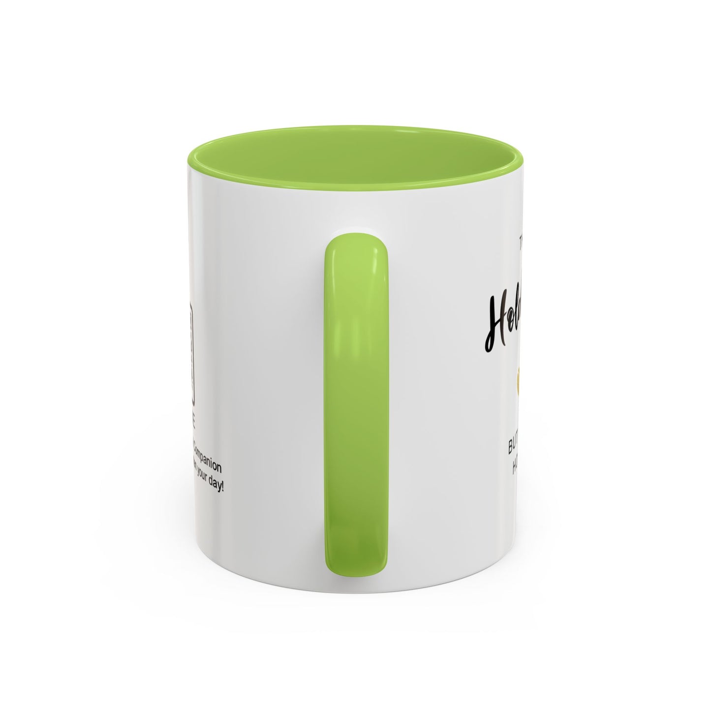 This mug holds coffee, but my heart holds you - Personalised Accent Coffee Mug