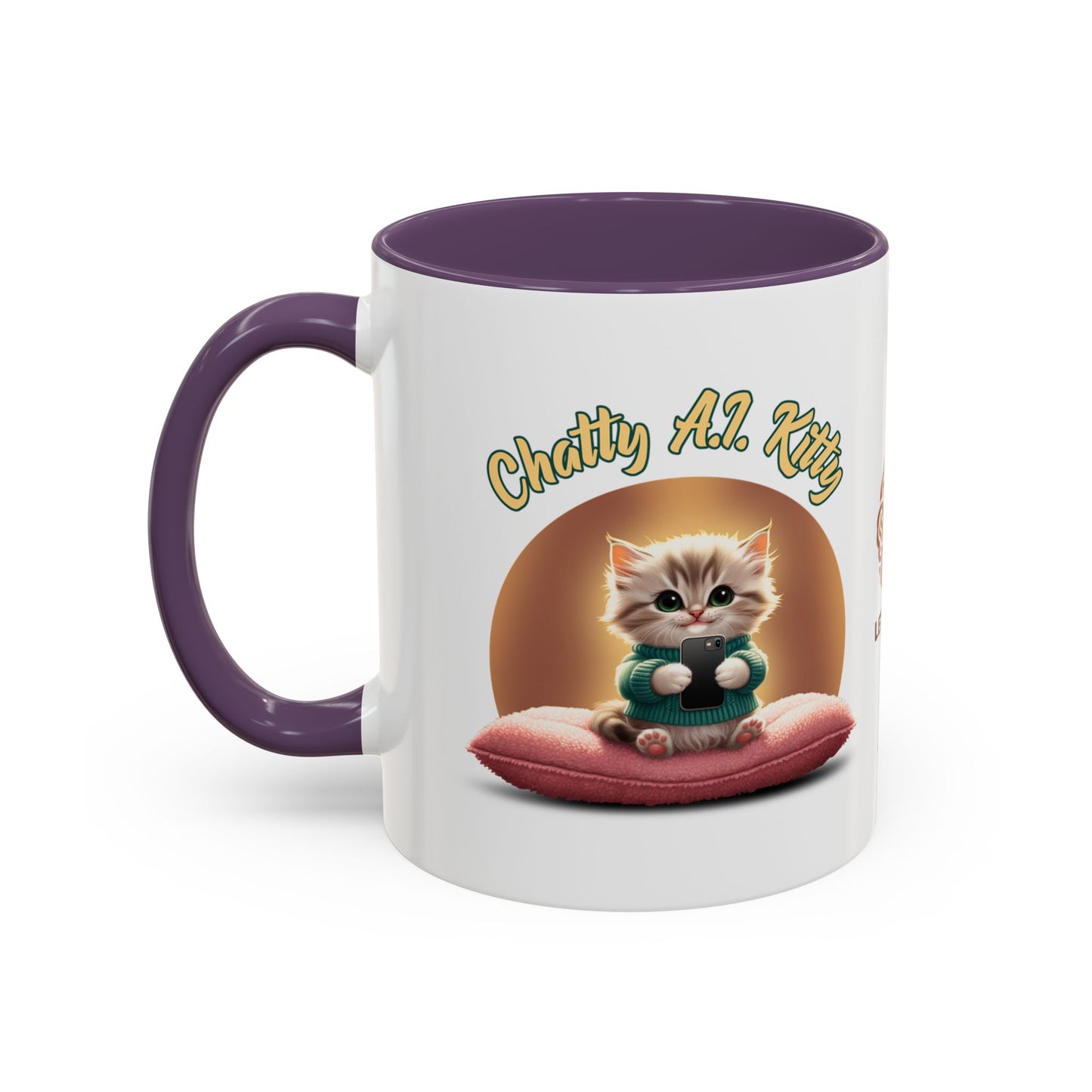 Chatty A.I. Kitty Twitch - AI Enabled Accent Mug