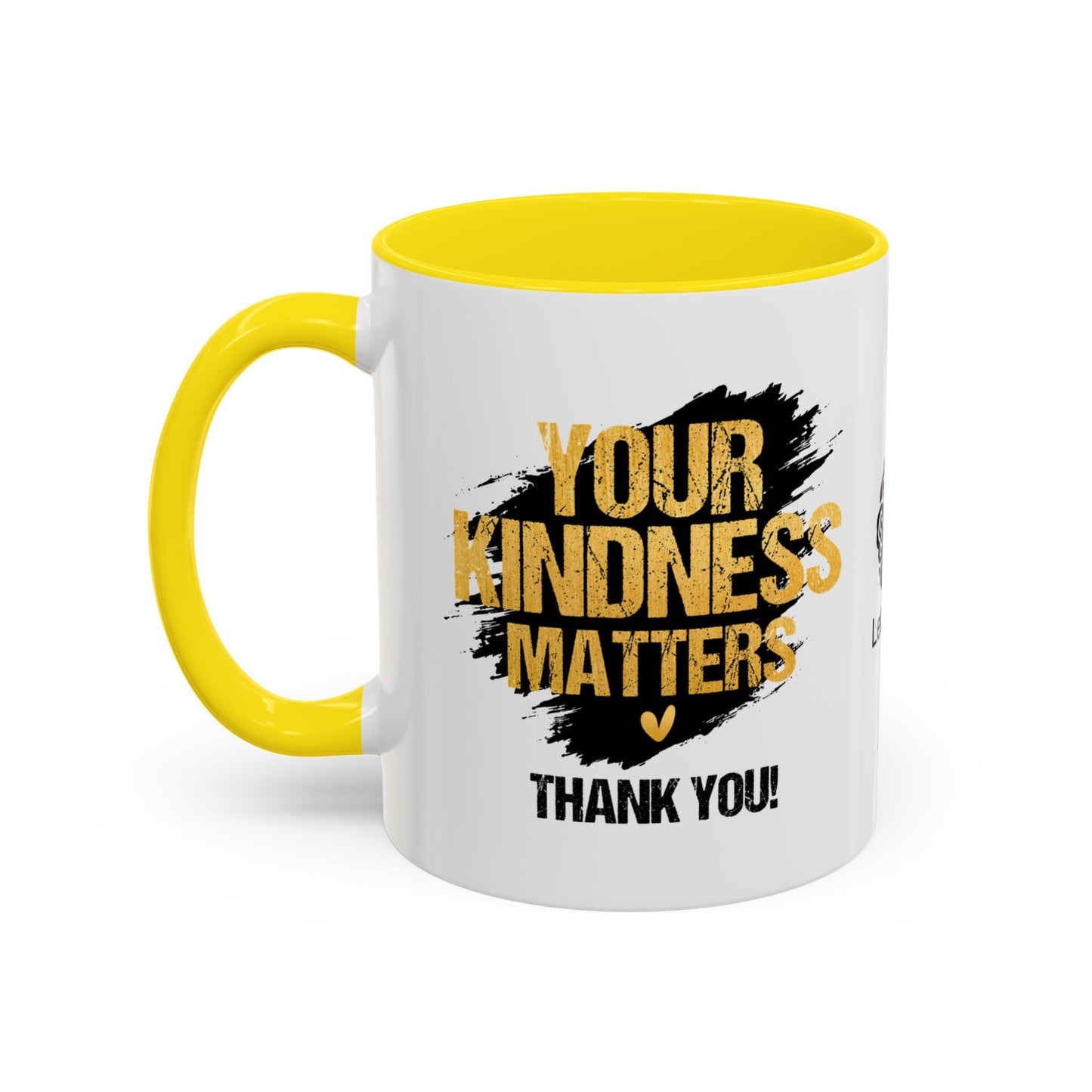 Your kindness matters. Thank you!- Accent Coffee Mug