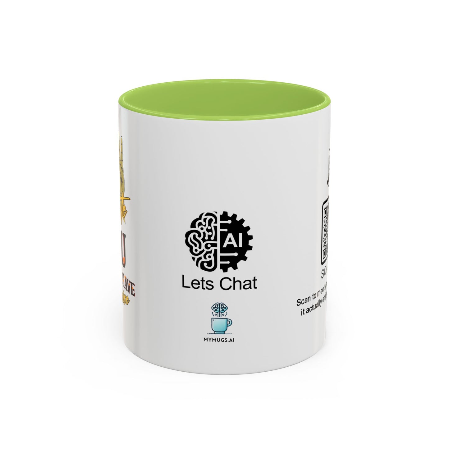 I tolerate you… because I have no choice - Accent Coffee Mug