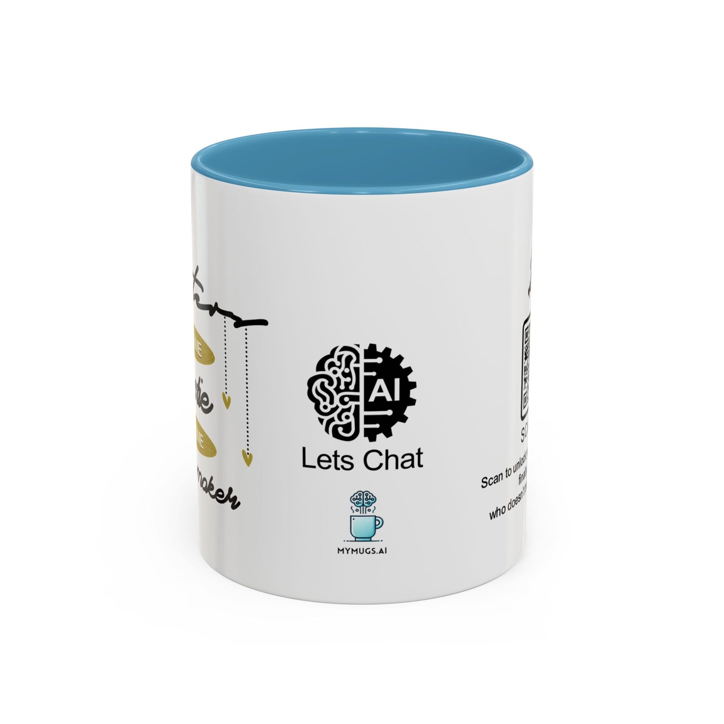 Sister: Part-time bestie, full-time troublemaker - Accent Coffee Mug