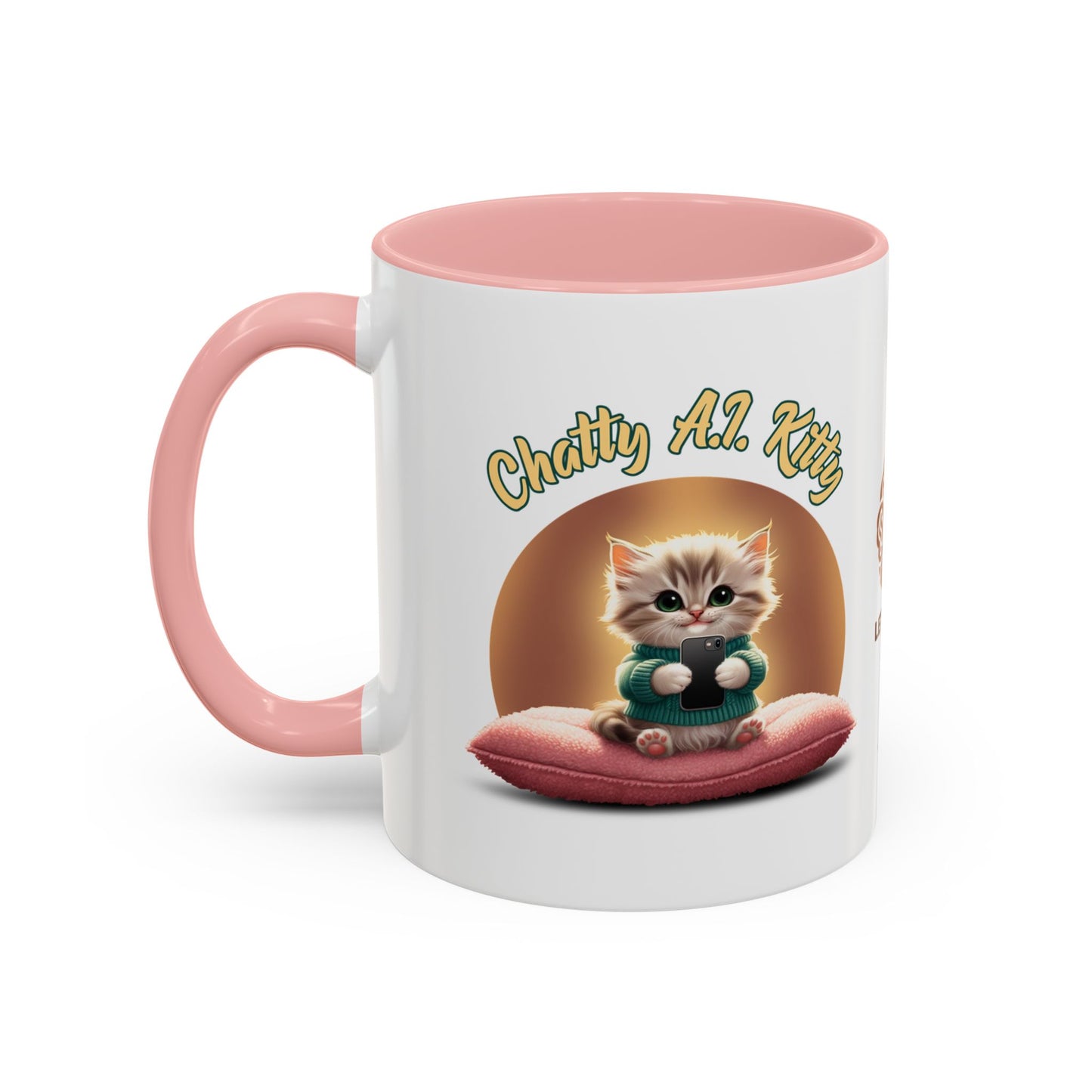 Chatty A.I. Kitty Twitch - AI Enabled Accent Mug
