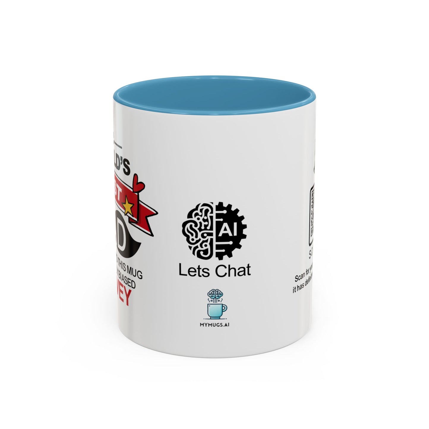 World’s Best Dad* (*According to this mug and a highly biased survey) - Accent Coffee Mug