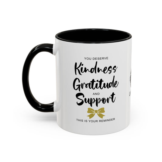You deserve kindness - Accent Coffee Mug