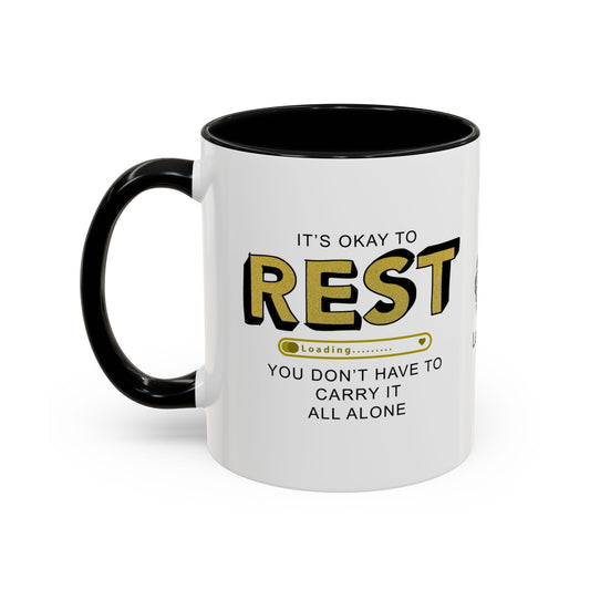 It’s okay to rest. - Accent Coffee Mug