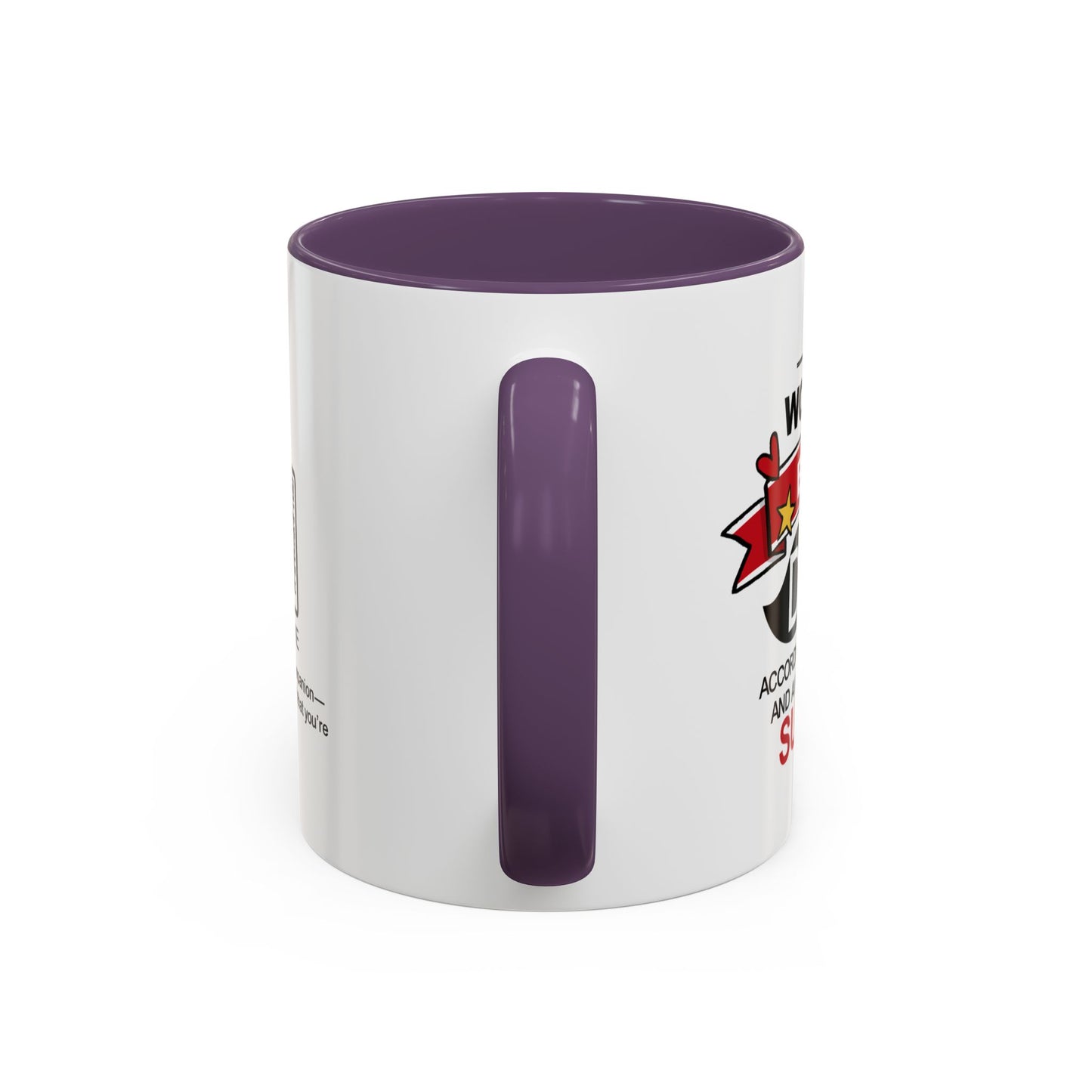World’s Best Dad* (*According to this mug and a highly biased survey) - Accent Coffee Mug