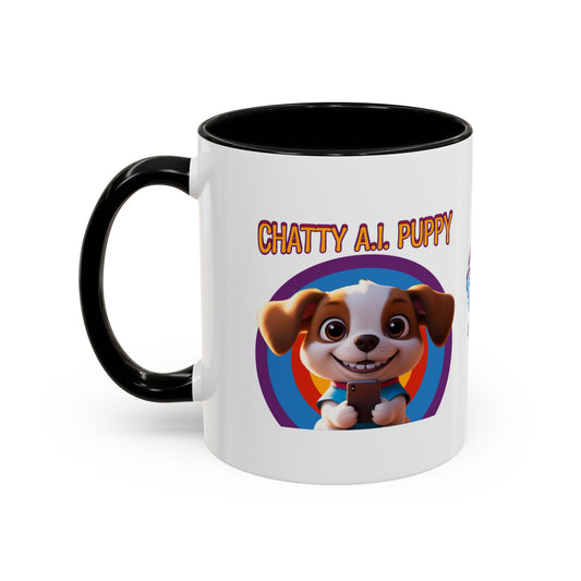 Chatty A.I. Puppy Pipa - AI Enabled Accent Mug