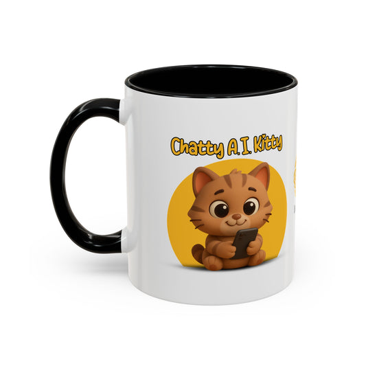 Chatty AI Kitty Mochi - AI Enabled Accent Mug