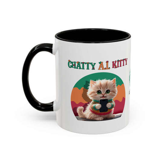 Chat A.I. Kitty Pebbles - AI Enabled Accent Mug