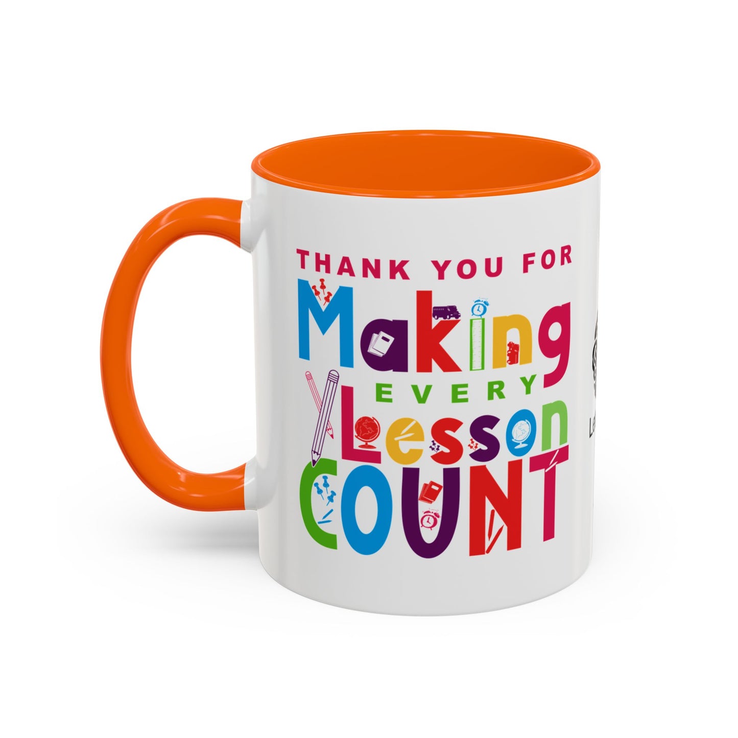 Thank you for making every lesson count - Accent Coffee Mug