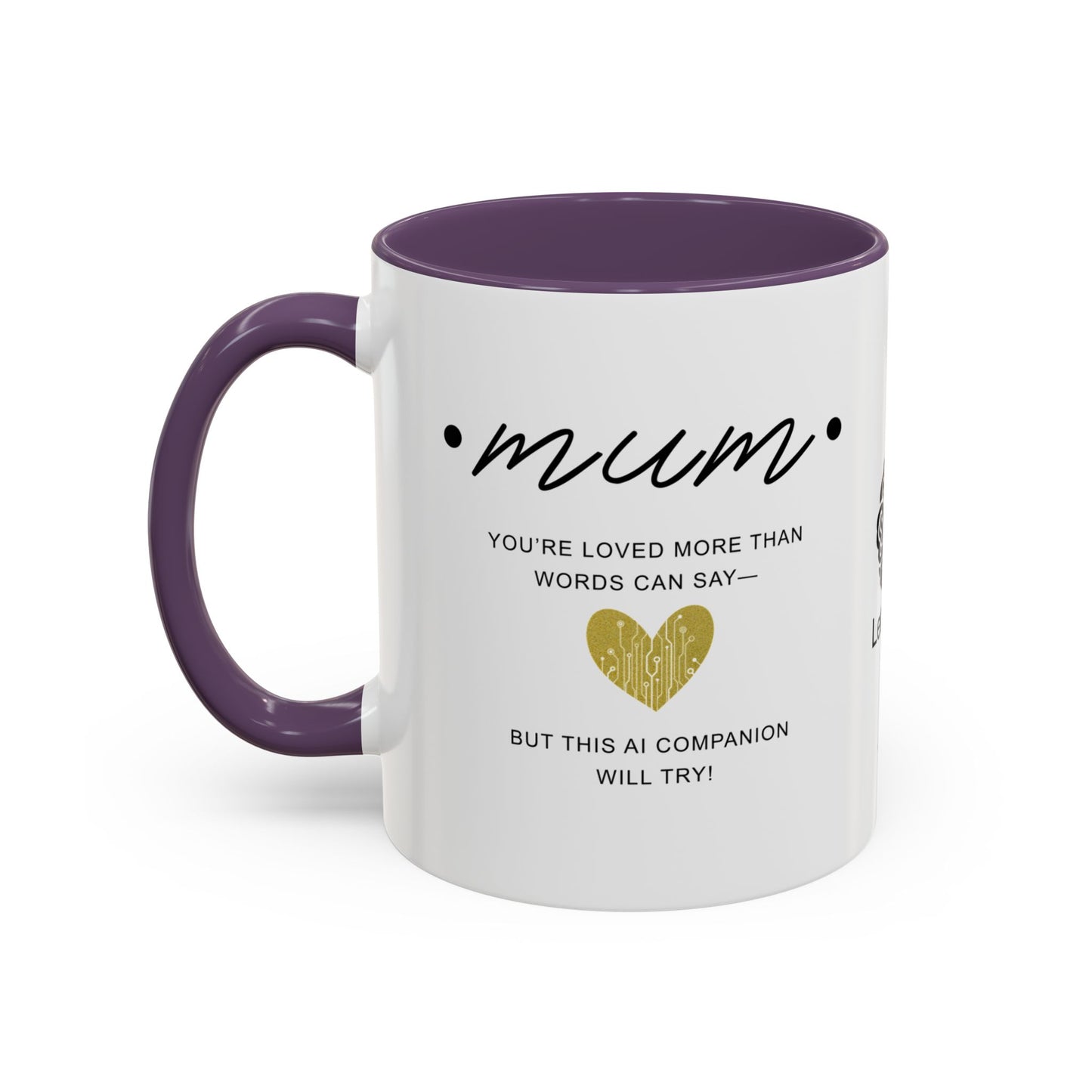 Mum, you’re loved more than words can say - Accent Coffee Mug
